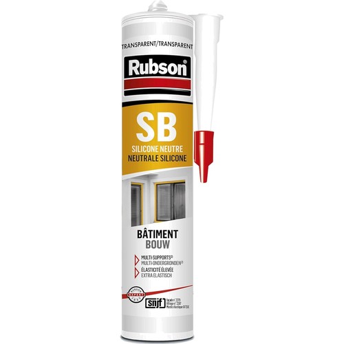 Mastic silicone neutre rubson - mastic,