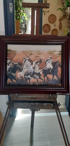 Tableau peinture huile - peinture,