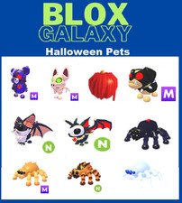 Halloween Pets - Black Widow - Skelebat - Phantom Dragon - Kitty Bat
