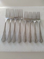 Paul Wirths Chippendale Stainless Lot Of 4 Dinner Forks + 4 Salad Forks 