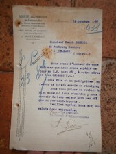 ancienne facture la ruche monterelaise a montereau 1926 loiret 