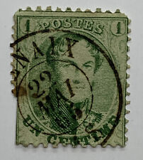 1865 BELGIUM STAMP KING LEOPOLD I MEDAILLON WITH NICE RENAIX (RONSE) SON CANCEL