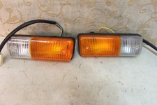 PAIR NOS OEM OLSA LANCIA GAMMA BERLINA 1976-84 FRONT INDICATOR SIGNAL LAMP UNIT