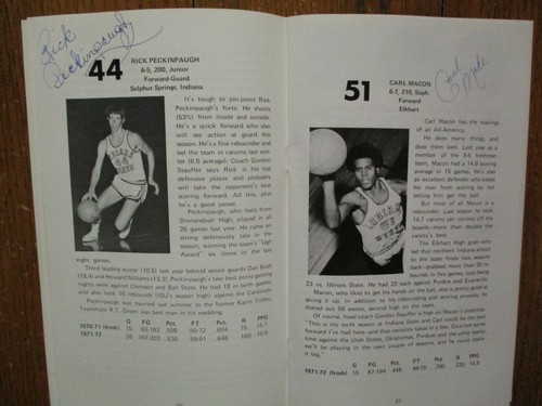 1972 indiana state men - 1972, men's