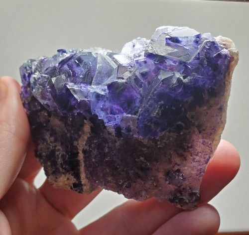 Purple phantom fluorite - phantom,