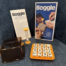 Vintage 1970s Parker Brothers Boggle Hidden Word Game Complete Set