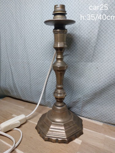Pied lampe bougeoir ancien - lampe,