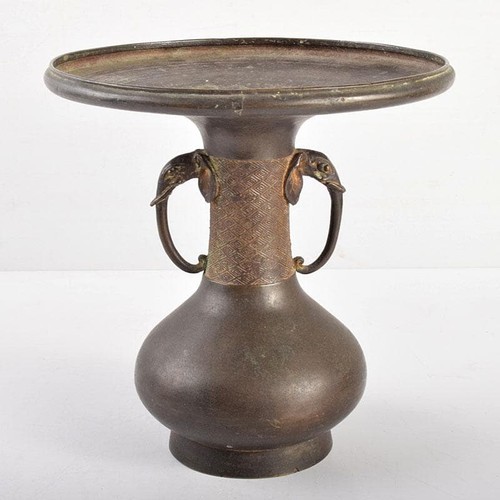 Vase ancien anse bronze - à, en