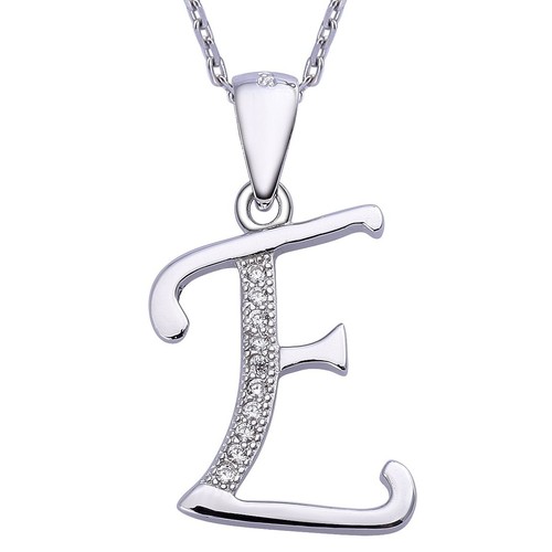 Collier pendentif lettre - pendentif,