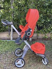 Stokke Xplory Stroller and Accessories (Red , Gray & Silver)