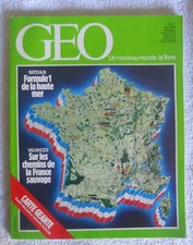 MAGAZINE Géo revue N°51 ROUTE SAUVAGE + CARTE