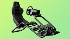 Complete Logitech PRO Racing Rig w/ MOZA Handbrake & Playseat Trophy G (Perfect)
