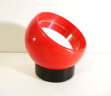 Vintage Makeup Mirror Space Age Design, Pop Art, Red, 1970s