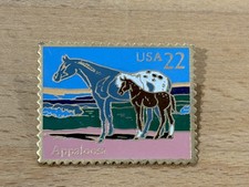 a PINS PIN CHEVAL HORSE TIMBRE USA APPALOOSA