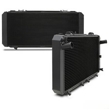 RADIATEUR EN ALLIAGE D'ALUMINIUM NOIR 40MM POUR TOYOTA MR MR2 W20 TURBO 90-95