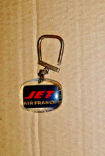 BOURBON KEYCHAIN JET AIR FRANCE CARAVELLE BOEING 707 INTERCONTINENTAL Advertising