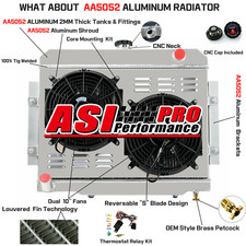 4 ROW Radiator Shroud Fan Kits For 1976-86 Jeep CJ5 CJ6 CJ7 3.8 4.2L 5.0L AT/MT