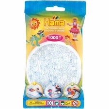Hama Perles à repasser Midi - Transparent blanc 1000 perles