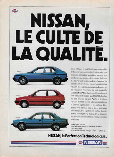 Publicité papier voitures - -,