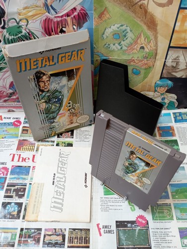 Nintendo nes metal gear top - nes:,