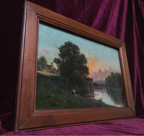 Tableau ancien peinture huile - peinture,