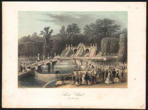 1850 gravure aquarellée - gravure,