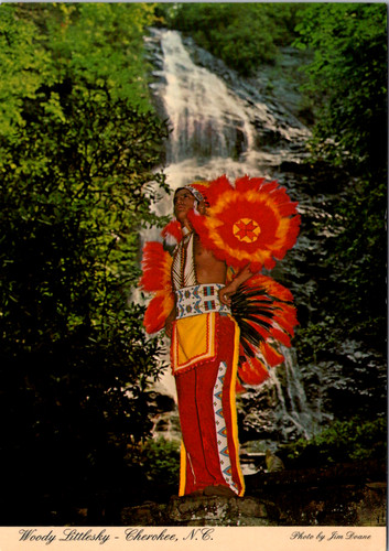 Vintage postcard cherokee - vintage,