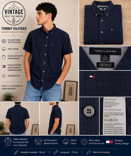 Chemise tommy hilfiger custom - chemise,
