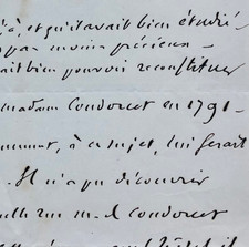 Jules MICHELET correspond avec Mademoiselle Condorcet