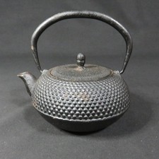 Petite théière en fer Nambu bouilloire ancienne japonaise tetsubin à patine