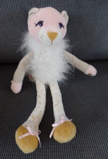 S23 / doudou peluche panthère tigre chat rose doré étoiles coeur KALOO