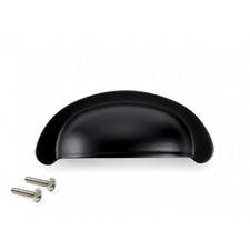Poignée de meuble - coquille - finition noire - Alberic EMUCA