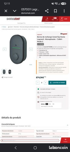 Borne recharge voiture