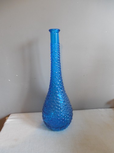 Grande bouteille verre bleu - bouteille, en