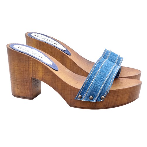 Mules fait main jean - en,