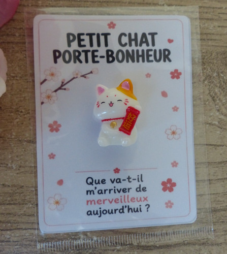Mini chat porte bonheur - mini, porte‑bonheur