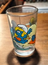 VERRE LE SCHTROUMPF PEYO  1990