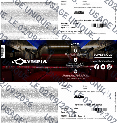 Places concert angra - places,