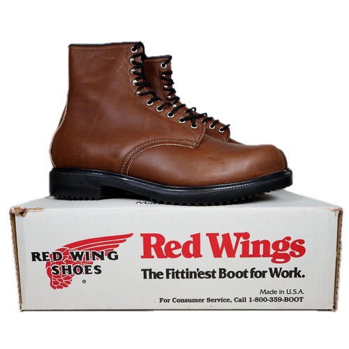 Red wing work boots - red,