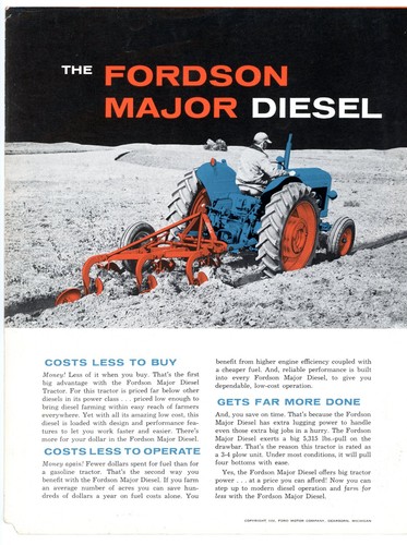 Fordson major diesel tractor - fordson,