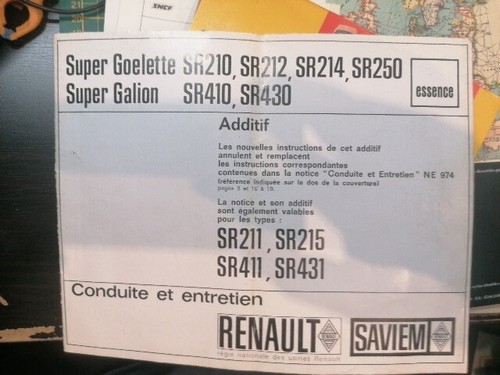 Livret renault super - livret,