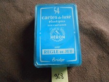 ♣️ Ancien jeu de cartes :  Ancien jeu Héron 1970 environ