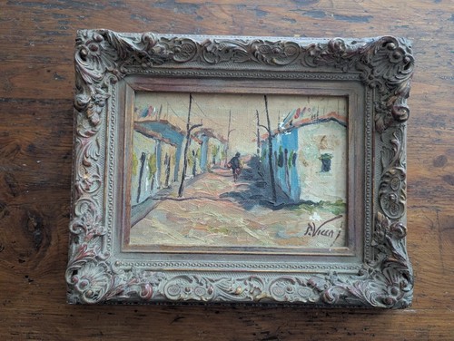 Huile sur toile style post
