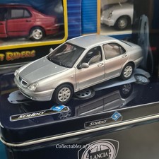 Lancia Lybra Model Car 1:43 by Solido - Silver in metal tin special edition