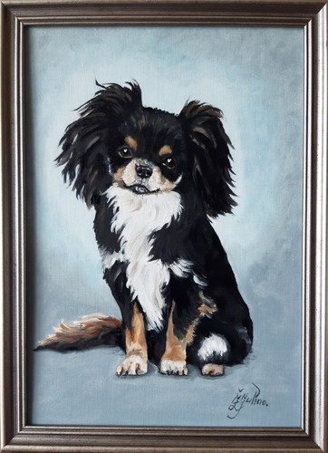 Tableau huile de - tableau, chien