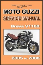 MOTO GUZZI Workshop Manual V1100 Breva 2005 2006 2007 2008 on FACTORY