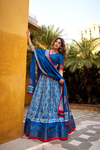 Lehenga choli fête - lehenga, soie