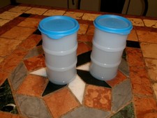 TUPPERWARE   SET DE 6 EMPILODECO  RONDS BLEU