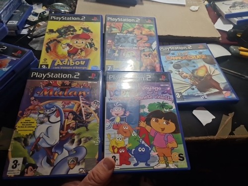 Lot jeux ps2 jeunesse - jeux, +