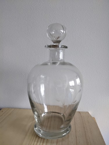 Carafe vin cristal avec - à,